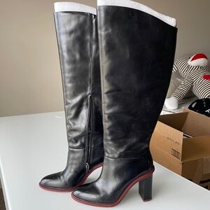 Vince Camuto knee high black boots size 8. WORN ONCE